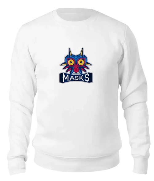 Заказать свитшот в Москве. Женский свитшот хлопковый Majora's Mask (Зельда) от originals - готовые дизайны и нанесение принтов.