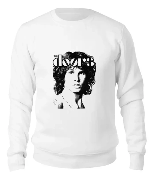 Заказать свитшот в Москве. Женский свитшот хлопковый The Doors Jim Morrison от inPrintio - готовые дизайны и нанесение принтов.
