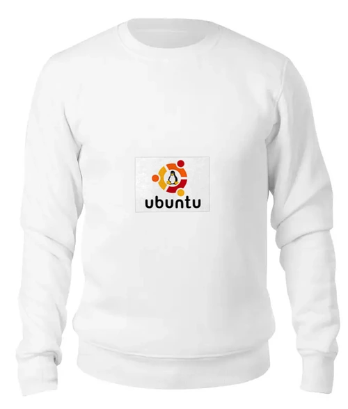 Заказать свитшот в Москве. Женский свитшот хлопковый ubuntu от Евгений Беляев - готовые дизайны и нанесение принтов.