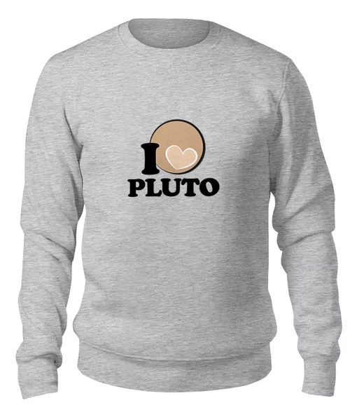 Заказать свитшот в Москве. Женский свитшот хлопковый Плутон (Pluto) от trugift - готовые дизайны и нанесение принтов.