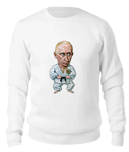 Заказать свитшот в Москве. Женский свитшот хлопковый Putin от Leichenwagen - готовые дизайны и нанесение принтов.