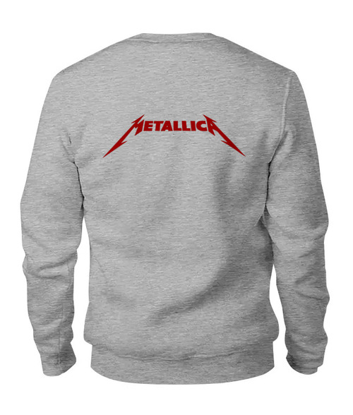 Заказать свитшот в Москве. Женский свитшот хлопковый Metallica от Leichenwagen - готовые дизайны и нанесение принтов.