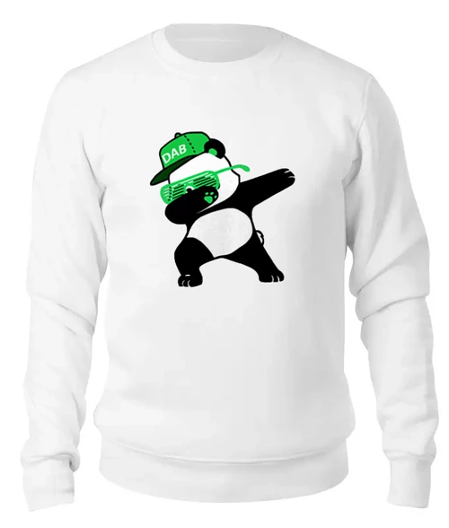 Заказать свитшот в Москве. Женский свитшот хлопковый Dab Panda  от DESIGNER   - готовые дизайны и нанесение принтов.