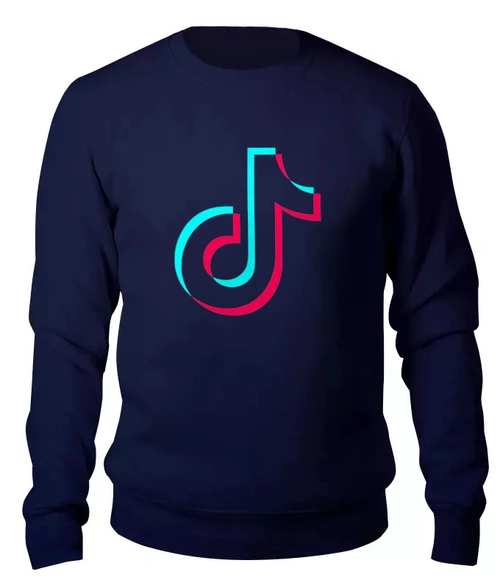 Заказать свитшот в Москве. Женский свитшот хлопковый TikTok  от DESIGNER   - готовые дизайны и нанесение принтов.