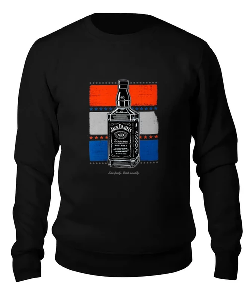 Заказать свитшот в Москве. Женский свитшот хлопковый Jack Daniels от Leichenwagen - готовые дизайны и нанесение принтов.