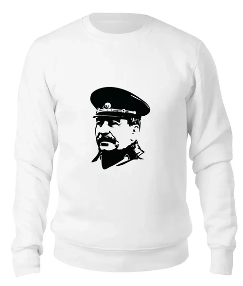 Заказать свитшот в Москве. Женский свитшот хлопковый Сталин от THE_NISE  - готовые дизайны и нанесение принтов.