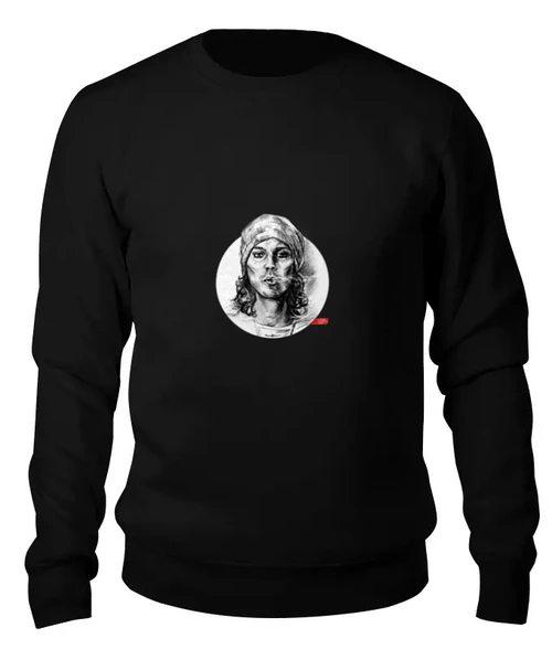 Заказать свитшот в Москве. Женский свитшот хлопковый "Star Eyes Collection": Ville Valo от Octopuslabel - готовые дизайны и нанесение принтов.