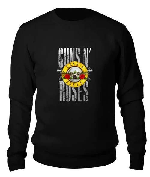 Заказать свитшот в Москве. Женский свитшот хлопковый Guns N' Roses от Leichenwagen - готовые дизайны и нанесение принтов.
