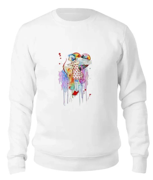 Заказать свитшот в Москве. Женский свитшот хлопковый Ангелы бывают разные:)     от Savara - готовые дизайны и нанесение принтов.