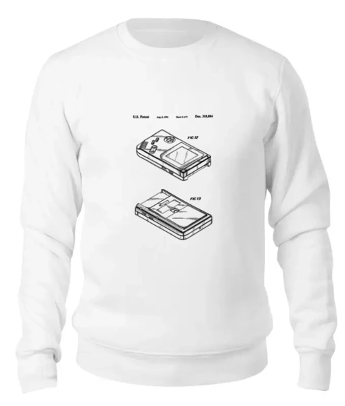 Заказать свитшот в Москве. Женский свитшот хлопковый GAMEBOY от CoolDesign - готовые дизайны и нанесение принтов.