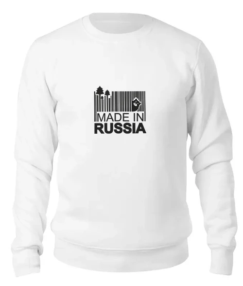 Заказать свитшот в Москве. Женский свитшот хлопковый Made in Russia от panopticum - готовые дизайны и нанесение принтов.