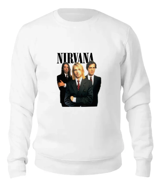 Заказать свитшот в Москве. Женский свитшот хлопковый Nirvana от rancid - готовые дизайны и нанесение принтов.