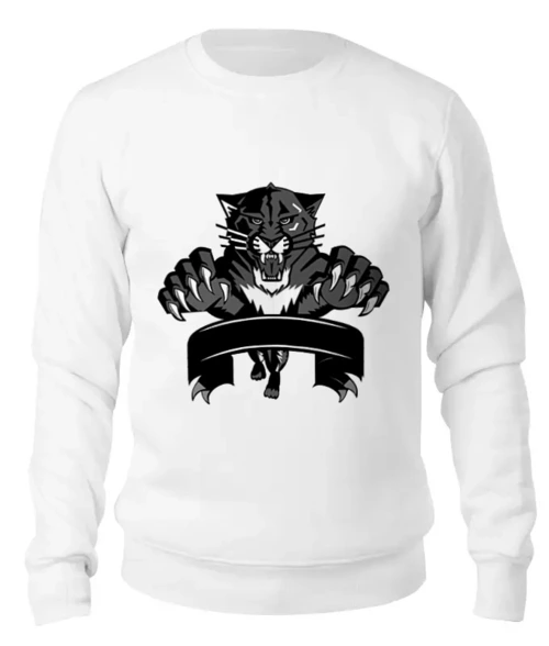 Заказать свитшот в Москве. Женский свитшот хлопковый чёрный тигр  от Sasha Konyavy - готовые дизайны и нанесение принтов.