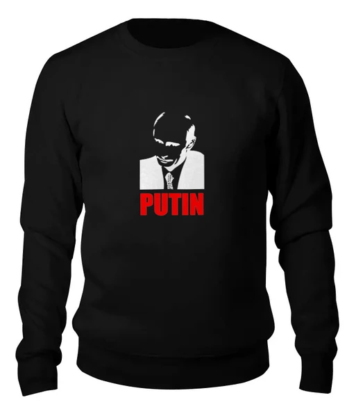 Заказать свитшот в Москве. Женский свитшот хлопковый Putin от Leichenwagen - готовые дизайны и нанесение принтов.