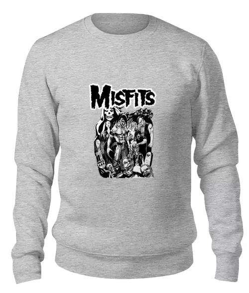 Заказать свитшот в Москве. Женский свитшот хлопковый Misfits  от Leichenwagen - готовые дизайны и нанесение принтов.