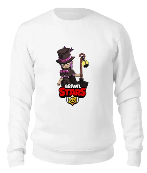 Заказать свитшот в Москве. Женский свитшот хлопковый BRAWL STARS MORTIS от geekbox - готовые дизайны и нанесение принтов.