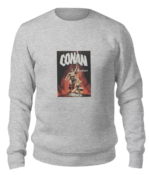 Заказать свитшот в Москве. Женский свитшот хлопковый Conan the Barbarian от KinoArt - готовые дизайны и нанесение принтов.
