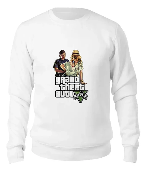 Заказать свитшот в Москве. Женский свитшот хлопковый GTA V Girls  от k.vseslav - готовые дизайны и нанесение принтов.