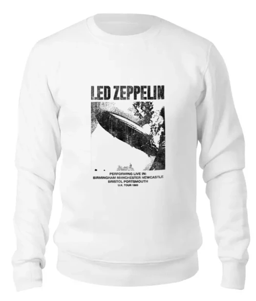 Заказать свитшот в Москве. Женский свитшот хлопковый Led Zeppelin от geekbox - готовые дизайны и нанесение принтов.