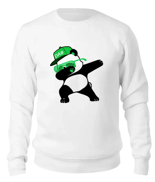 Заказать свитшот в Москве. Женский свитшот хлопковый Dab Panda  от DESIGNER   - готовые дизайны и нанесение принтов.