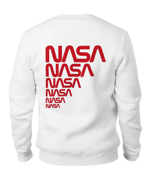 Заказать свитшот в Москве. Женский свитшот хлопковый NASA (НАСА) от TheAndarz  - готовые дизайны и нанесение принтов.
