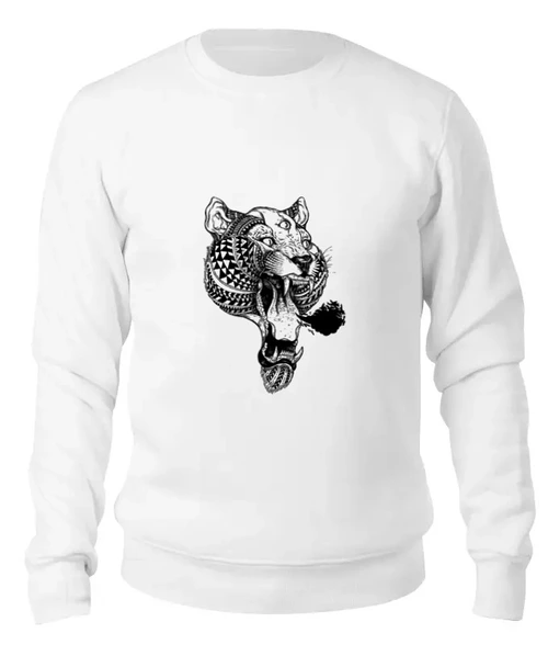 Заказать свитшот в Москве. Женский свитшот хлопковый Tiger от YellowCloverShop - готовые дизайны и нанесение принтов.
