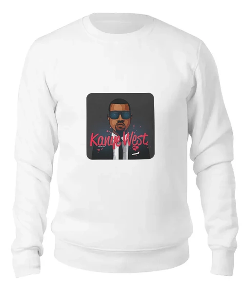 Заказать свитшот в Москве. Женский свитшот хлопковый Kanye West от mrmaximus - готовые дизайны и нанесение принтов.