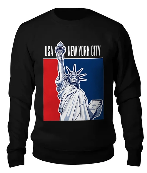 Заказать свитшот в Москве. Женский свитшот хлопковый New York City от balden - готовые дизайны и нанесение принтов.