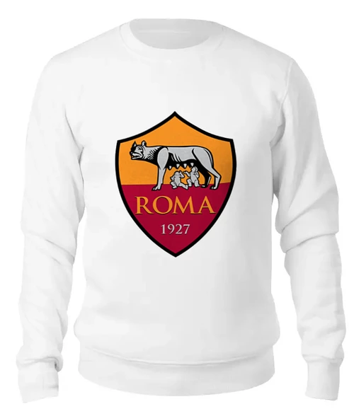 Заказать свитшот в Москве. Женский свитшот хлопковый FC Roma от THE_NISE  - готовые дизайны и нанесение принтов.