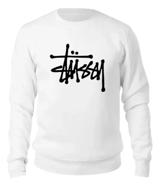 Заказать свитшот в Москве. Женский свитшот хлопковый Stussy от DESIGNER   - готовые дизайны и нанесение принтов.