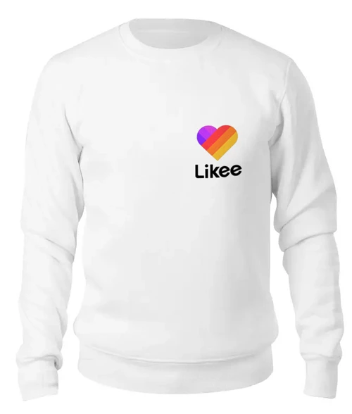 Заказать свитшот в Москве. Женский свитшот хлопковый Likee  от DESIGNER   - готовые дизайны и нанесение принтов.