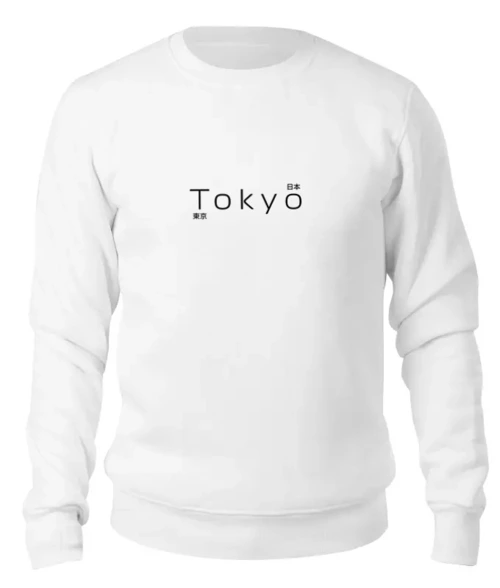 Заказать свитшот в Москве. Женский свитшот хлопковый Tokyo 2 от nikskiru - готовые дизайны и нанесение принтов.