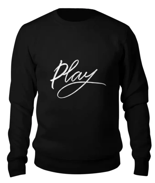 Заказать свитшот в Москве. Женский свитшот хлопковый Play - Играй от Юлия Рушанская - готовые дизайны и нанесение принтов.