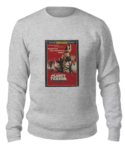 Заказать свитшот в Москве. Женский свитшот хлопковый Planet Terror от KinoArt - готовые дизайны и нанесение принтов.