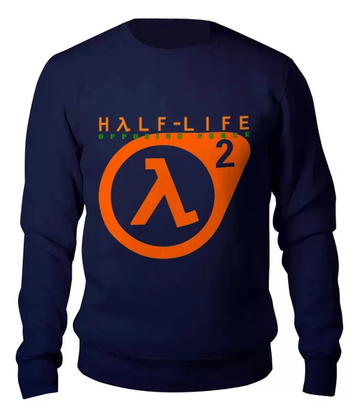 Заказать свитшот в Москве. Женский свитшот хлопковый HALF LIFE от robus - готовые дизайны и нанесение принтов.