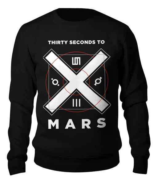 Заказать свитшот в Москве. Женский свитшот хлопковый 30 Seconds to Mars от geekbox - готовые дизайны и нанесение принтов.