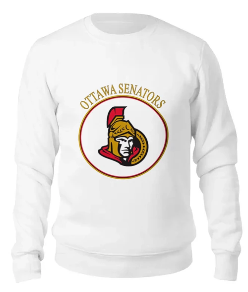 Заказать свитшот в Москве. Женский свитшот хлопковый Ottawa Senators от kspsshop - готовые дизайны и нанесение принтов.