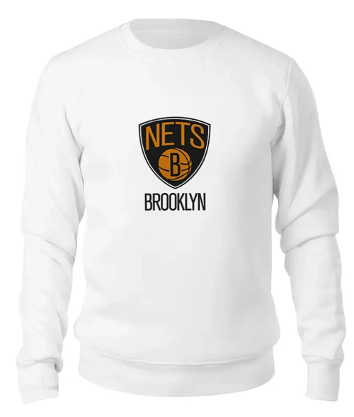 Заказать свитшот в Москве. Женский свитшот хлопковый Brooklyn Nets от Сергей Дульнев - готовые дизайны и нанесение принтов.
