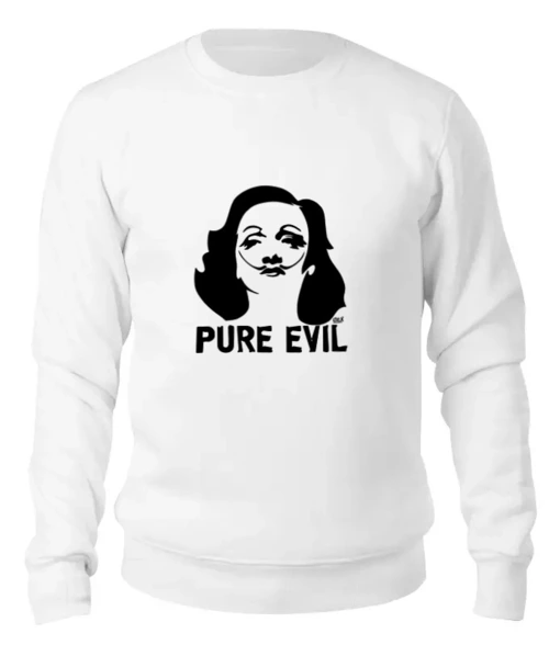 Заказать свитшот в Москве. Женский свитшот хлопковый Pure Evil от OEX design - готовые дизайны и нанесение принтов.