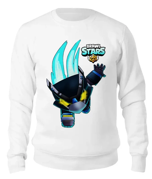 Заказать свитшот в Москве. Женский свитшот хлопковый Brawl Stars CROW от vista12761@rambler.ru - готовые дизайны и нанесение принтов.