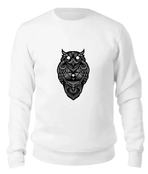 Заказать свитшот в Москве. Женский свитшот хлопковый Сова (Owl) от trugift - готовые дизайны и нанесение принтов.