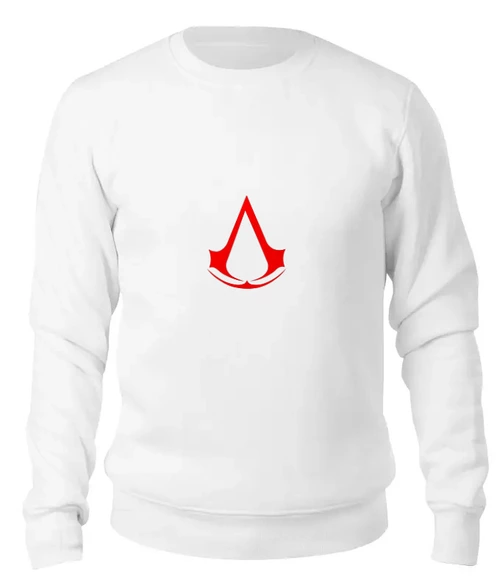 Заказать свитшот в Москве. Женский свитшот хлопковый assassins creed (logo) от melihovasm@yandex.ru - готовые дизайны и нанесение принтов.