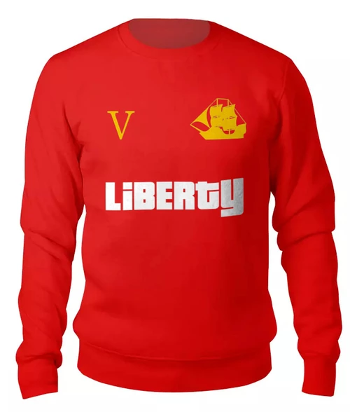 Заказать свитшот в Москве. Женский свитшот хлопковый Liberty от #GOGEL#MOGEL от #GOGEL #MOGEL - готовые дизайны и нанесение принтов.