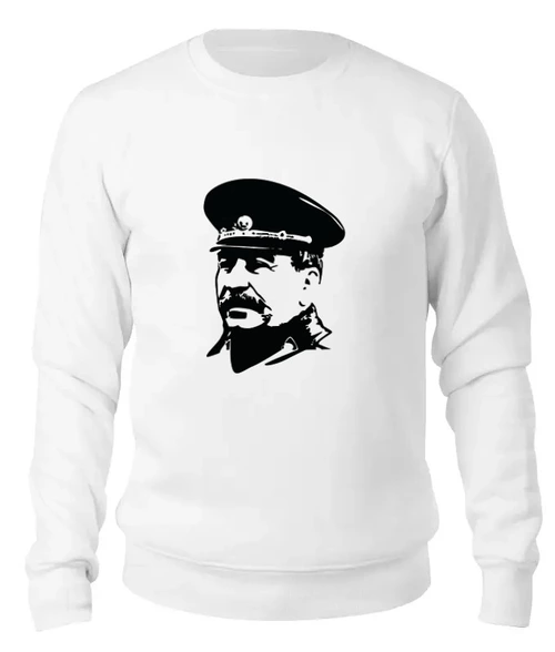 Заказать свитшот в Москве. Женский свитшот хлопковый Сталин от THE_NISE  - готовые дизайны и нанесение принтов.