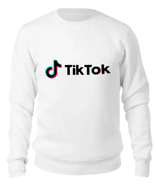 Заказать свитшот в Москве. Женский свитшот хлопковый TikTok  от DESIGNER   - готовые дизайны и нанесение принтов.