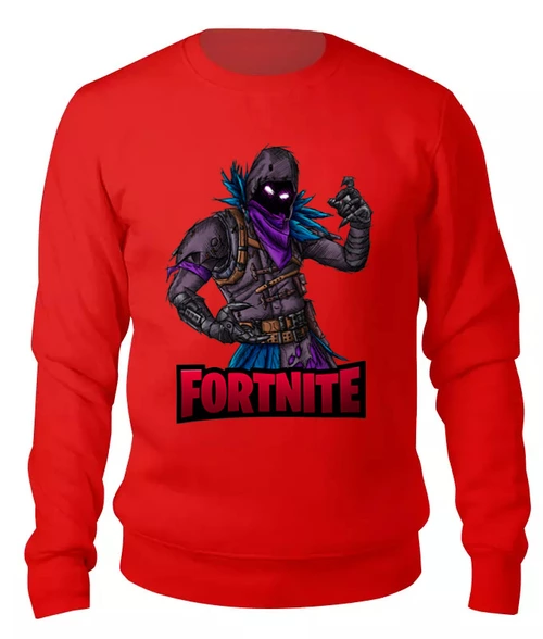 Заказать свитшот в Москве. Женский свитшот хлопковый FORTNITE от balden - готовые дизайны и нанесение принтов.