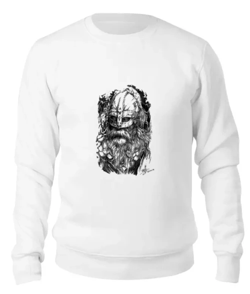 Заказать свитшот в Москве. Женский свитшот хлопковый Путь воина от shop-viking - готовые дизайны и нанесение принтов.