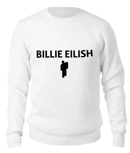 Заказать свитшот в Москве. Женский свитшот хлопковый Billie Eilish от DESIGNER   - готовые дизайны и нанесение принтов.