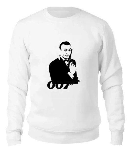 Заказать свитшот в Москве. Женский свитшот хлопковый James Bond от Leichenwagen - готовые дизайны и нанесение принтов.