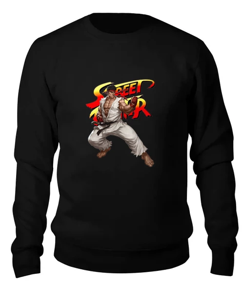 Заказать свитшот в Москве. Женский свитшот хлопковый Street Fighter Ryu от Combat Wear - готовые дизайны и нанесение принтов.